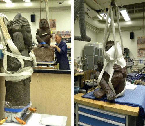 How Do You Move an Aztec Deity? Very Carefully!