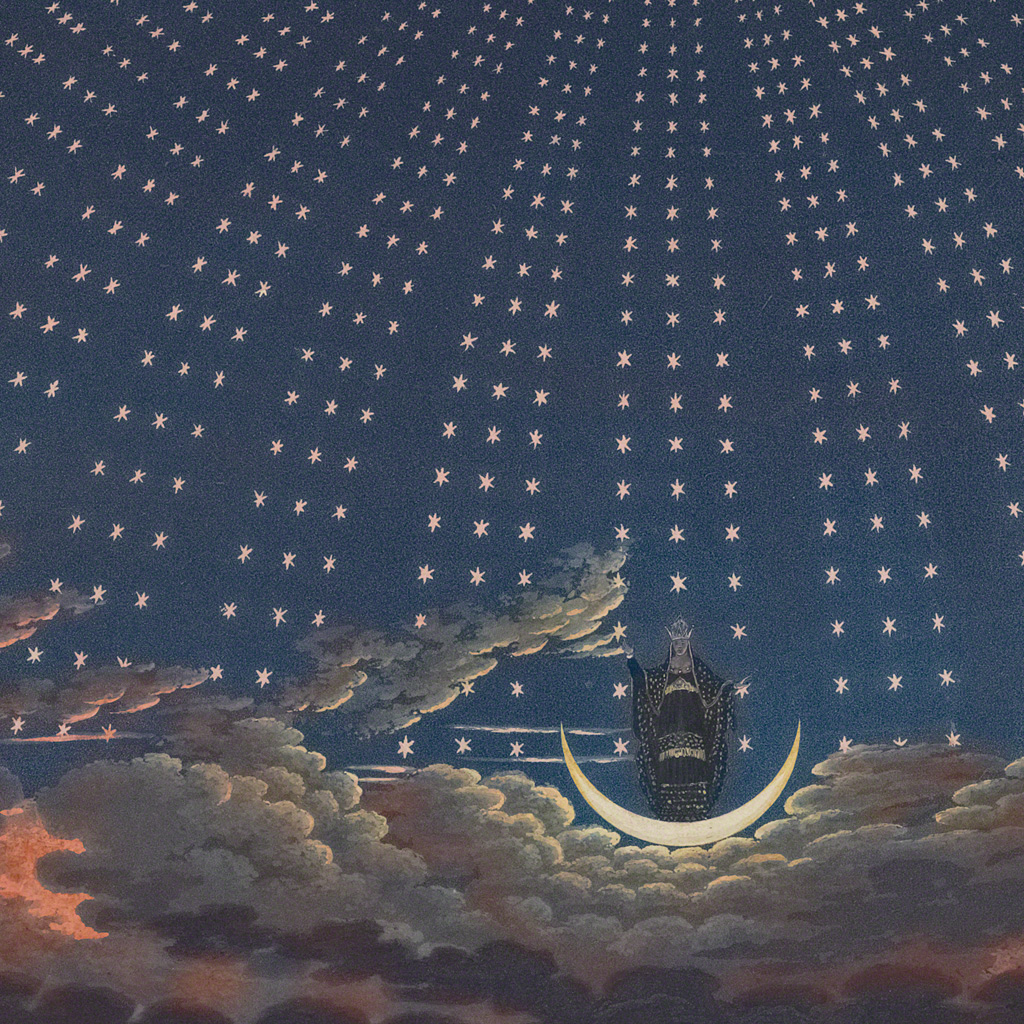 iPad wallpaper of Opera [Set] Decorations: The Magic Flute, Act I, Scene VI / Carl Friedrich Thiele after Karl Friedrich Schinkel