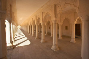 Nagaur Fort Pillared Hall, after conservation. Photo: Neil Greentree