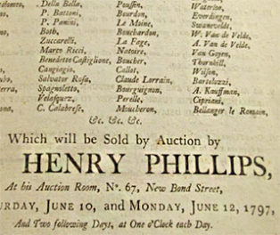 Life Before eBay: British Art Auctions at the End of the 18th Century