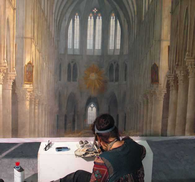 Conservation work being undertaken on Daguerre’s last surviving diorama in Bry-Sur-Marne