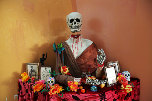 Student-Built Día de los Muertos Altar Pays Tribute to L.A.’s Saints