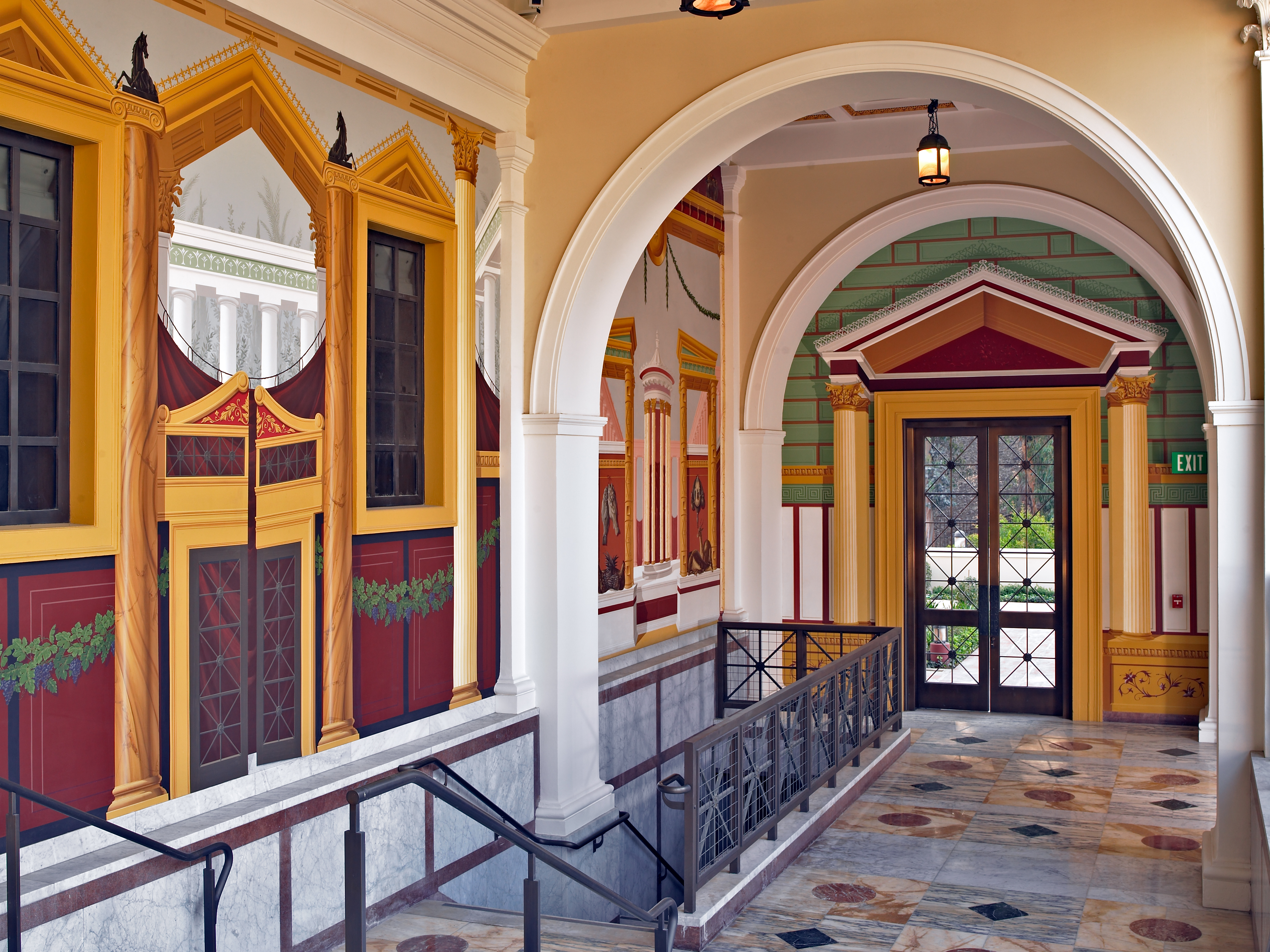 Doorway to the Outer Peristyle of the Getty Villa / reception area