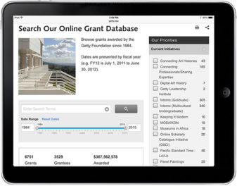 Getty Foundation Launches Searchable Online Grant Database