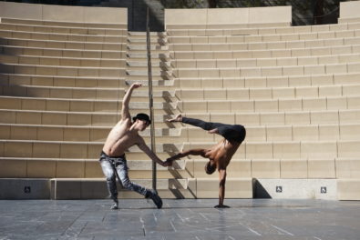 Yoga Artist Creates Living Sculpture at the Getty