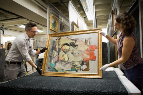 Getty and University of Arizona Partner to Conserve Long-Lost Willem de Kooning Painting