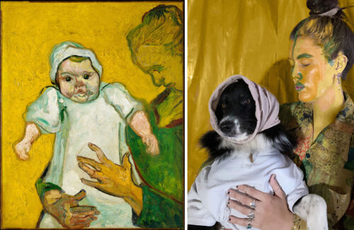 How an Artist Teamed Up with Her Dog to Re-create Art