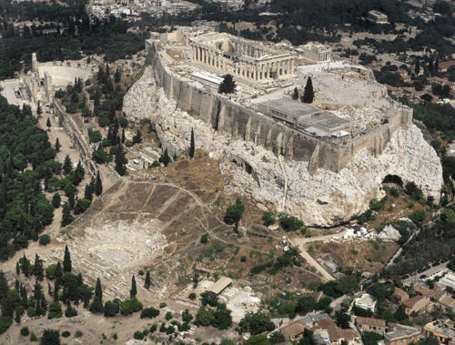 Ancient Greek Theaters, Seen from the Sky