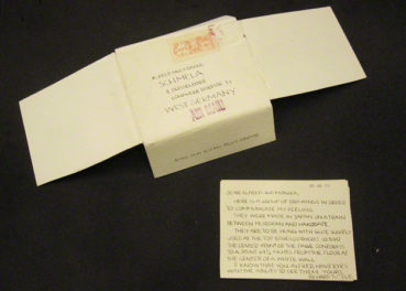 Artwork by Richard Tuttle Discovered in the Archive of Galerie Schmela