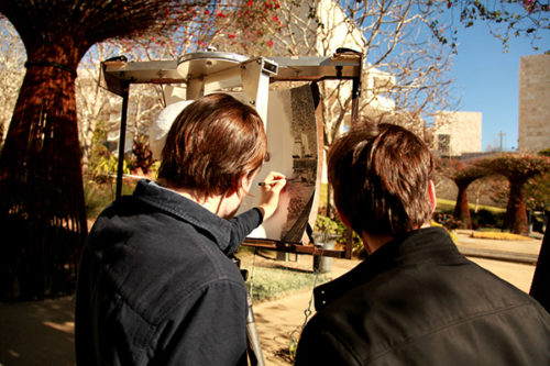Watch the Oakes Brothers’ Drawing of the Getty Take Shape, Line by Line