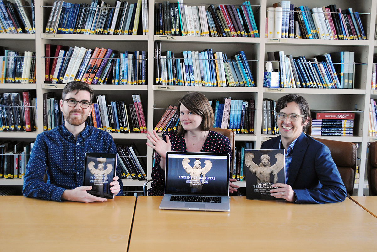 Eric Gardner, Ruth Lane, and Greg Albers, Getty Publications digital team