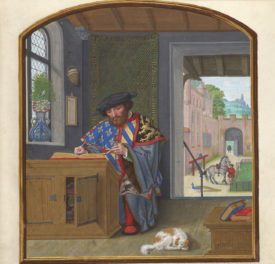 An Artist’s Pet Dog Photobombs the Middle Ages