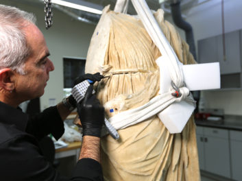 Surprises as an Ancient Statue Is Prepped to Receive Its Missing Head