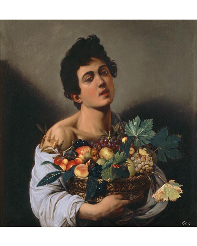 <em>Boy with a Basket of Fruit</em>, about 1593–94, Caravaggio. Oil on canvas. Boy with a Basket of Fruit, about 1593–94, Caravaggio. Oil on canvas.