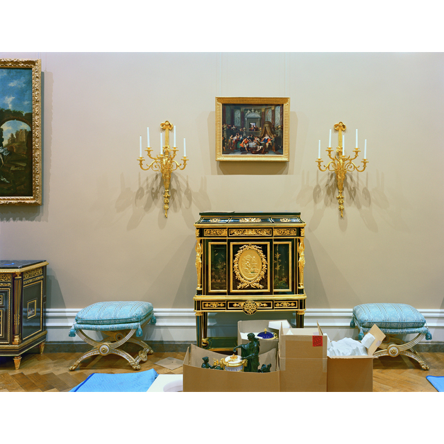 Neoclassical Furniture Gallery, J. Paul Getty Museum, 1997, Robert Polidori. Chromogenic print, Image: 16 3/8 × 21 1/2 in., Sheet: 18 3/4 × 23 3/4 in. Courtesy of the artist in conjunction with The Lapis Press. © Robert Polidori