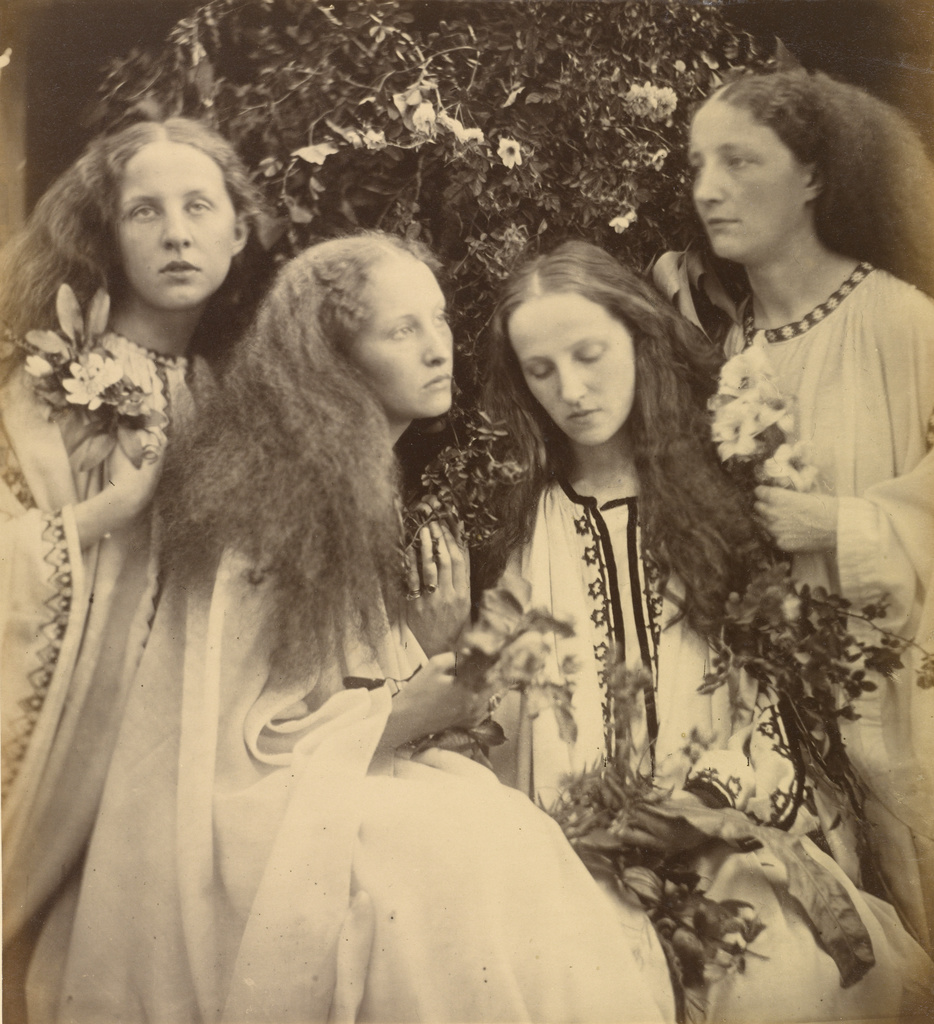 The Rosebud Garden of Girls, 1868, Julia Margaret Cameron. Albumen silver print, 11 9/16 × 10 1/2 in. The J Paul Getty Museum, 84.XM.443.66. Digital image courtesy of the Getty’s Open Content Program.