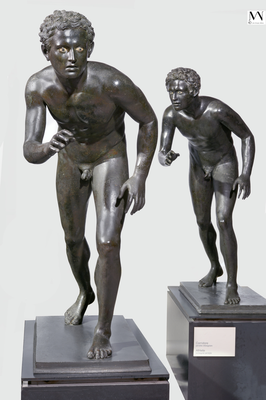 Runners, 1st century BC–1st century AD, Roman. Bronze, 46 1/4 × 18 1/2 × 41 in. Museo Archeologico Nazionale di Napoli. Photo: Giorgio Albano