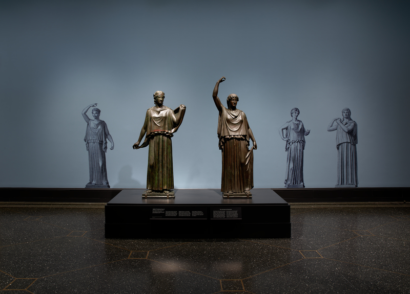 Dancers on display in Buried by Vesuvius: Treasures from the Villa dei Papiri