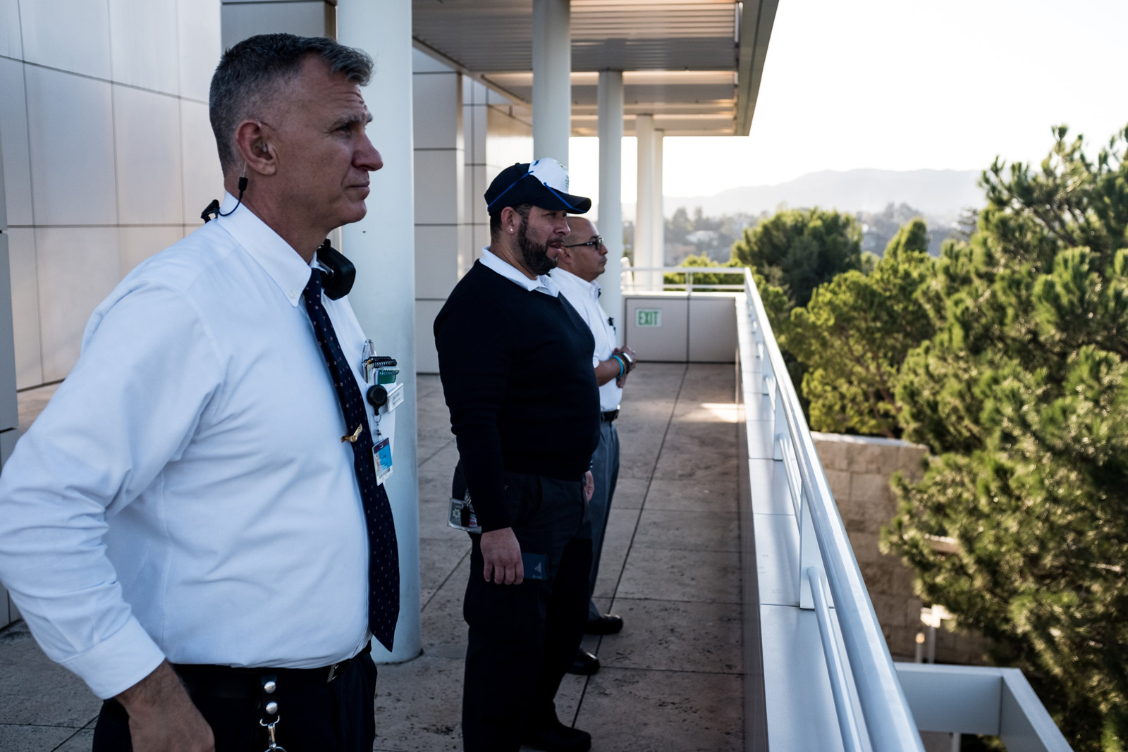 Essential Getty staff from our Security, Grounds, Custodial, and Facilities departments participated in emergency response throughout the week. Essential Getty staff from our Security, Grounds, Custodial, and Facilities departments participated in emergency response throughout the week.
