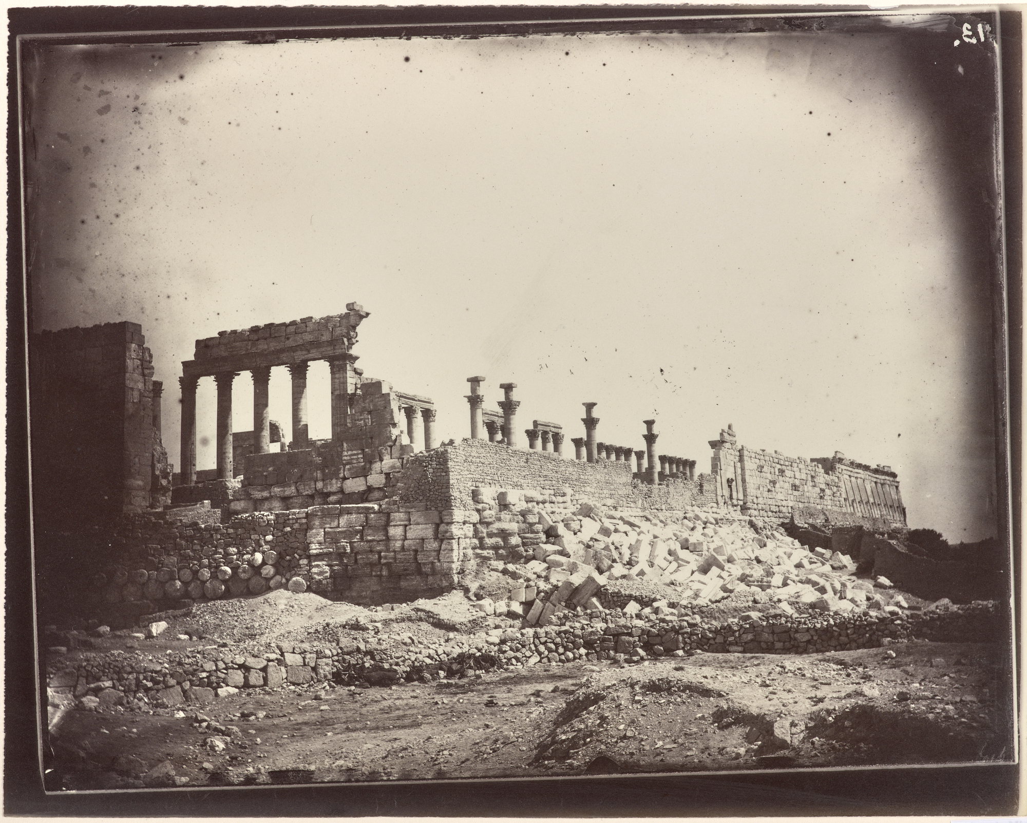 Photograph of ancient ruins with columns.