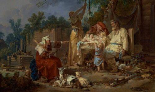 A Saint, a Seurat, and a Baby in a Cot 