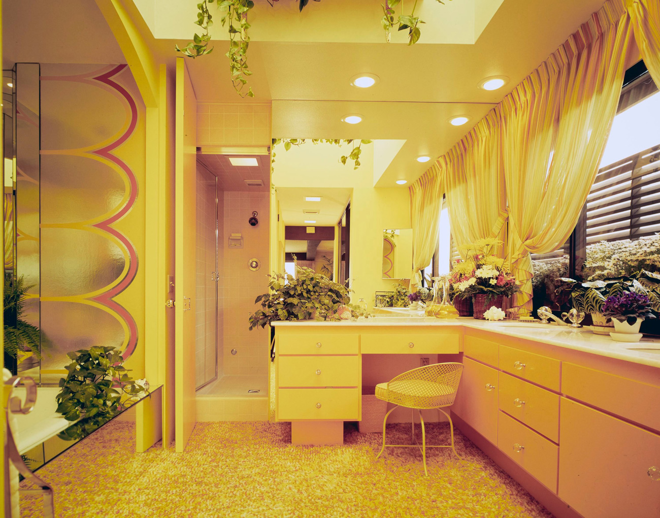 Yellow bathroom