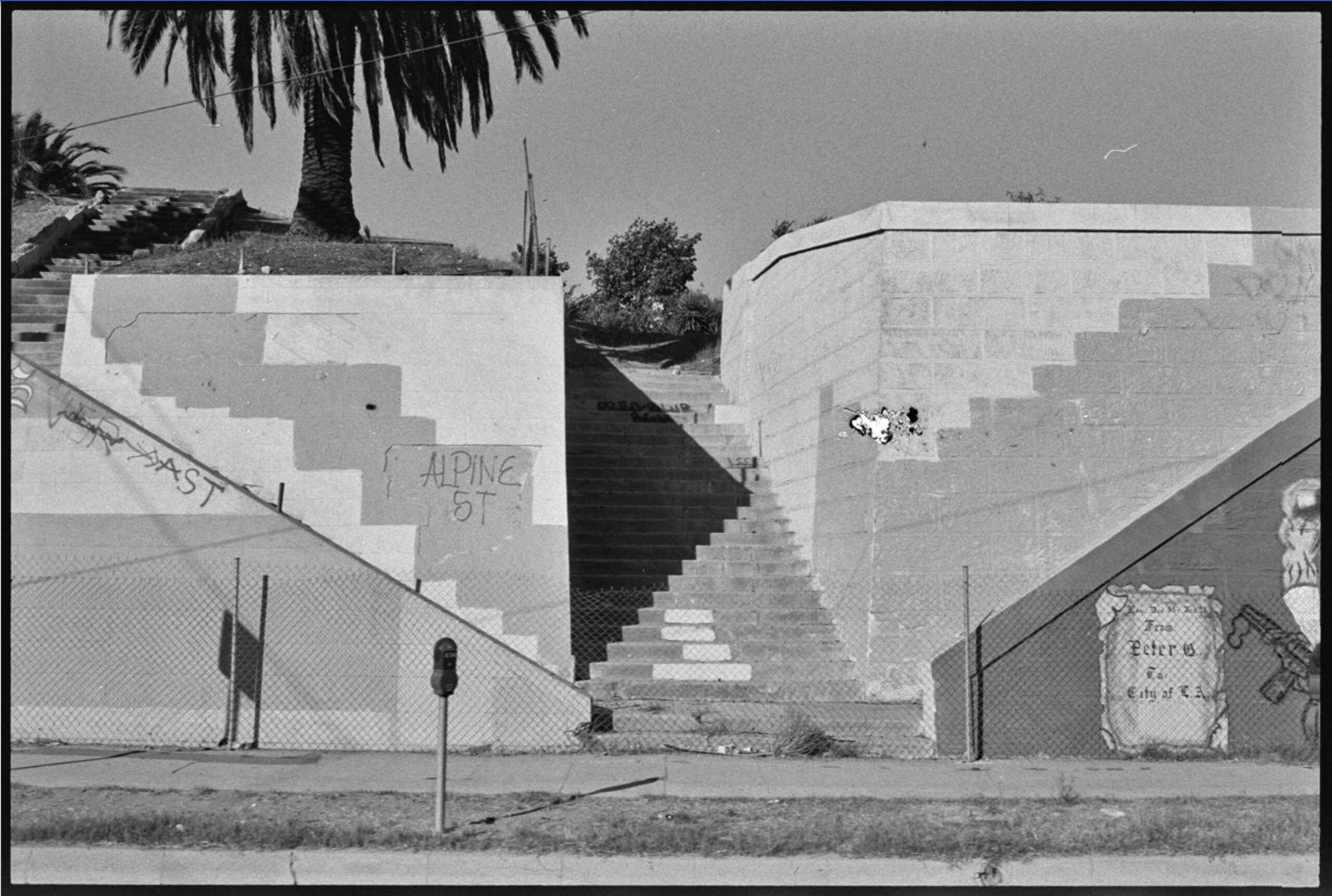 From Sunset Blvd. shoot, Ed Ruscha, 1990. Streets of Los Angeles Archive. The Getty Research Institute, 2012.M.1. © Ed Ruscha