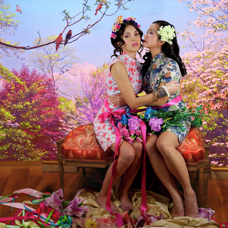 The Nymph of the Luo River: Spring, 2014, Mei Xian Qiu. UV photograph, 30 3/4 × 30 3/4 × 2 in. © Mei Xian Qiu