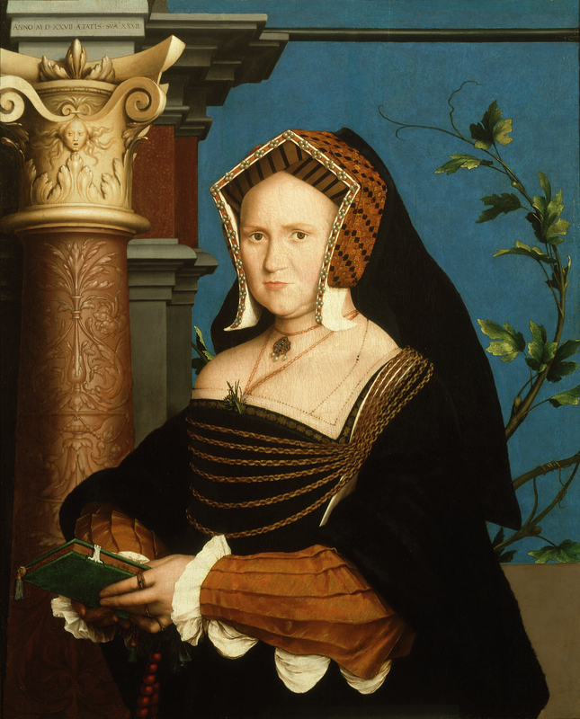 Mary, Lady Guildford, 1527, Hans Holbein the Younger. Oil on panel, 34 1/4 × 27 13/16 in. Saint Louis Art Museum, Museum Purchase 1:1943